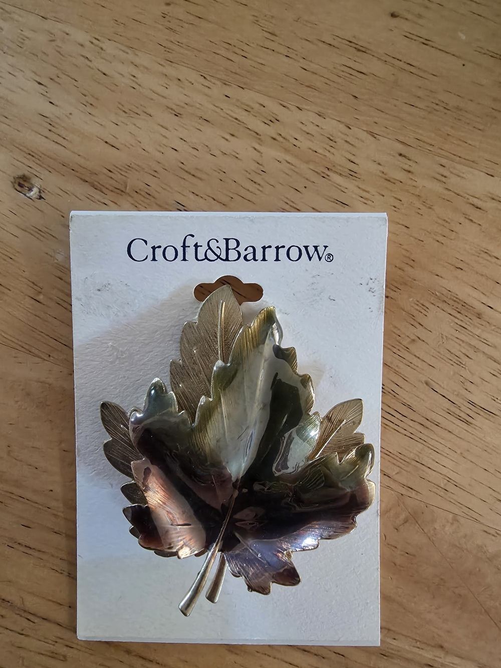 Croft & Barrow Gold-Tone Maple Leaf Brooch